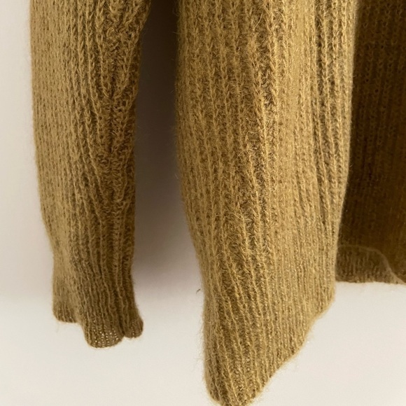 Alexander Wang Oversized Mohair Sweater, Mustard Yellow, XS - Picture 2 of 6